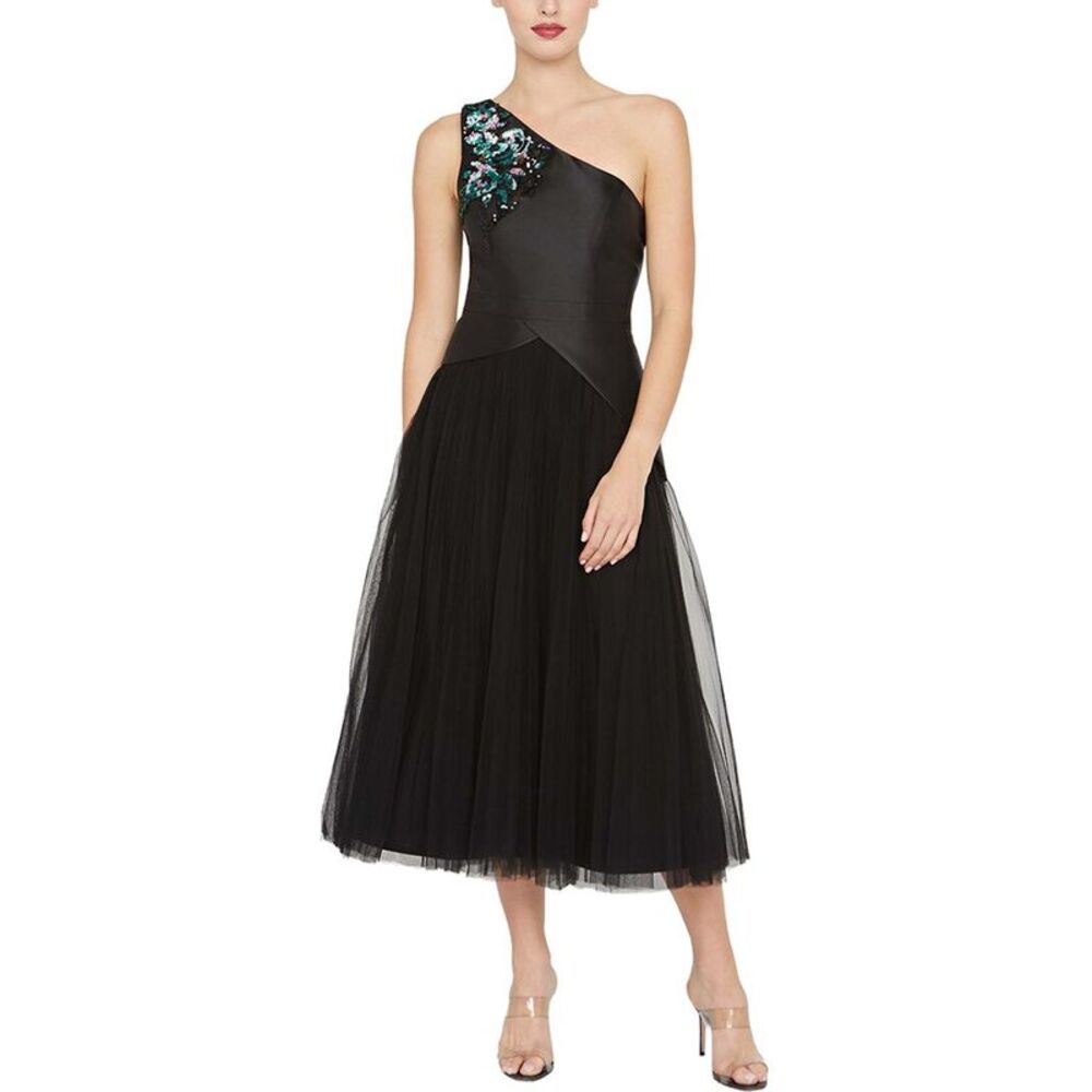 Kay Unger Womens  Annabeth Tea Length Dress